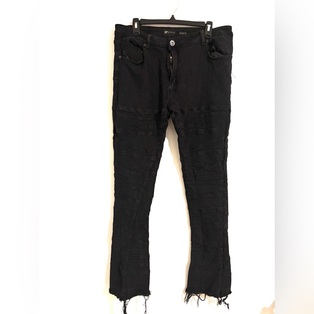 WAIMEA Black Distressed Jeans Size 36x36